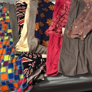 Lot of 5 LulaRoe Randy baseball tees large
